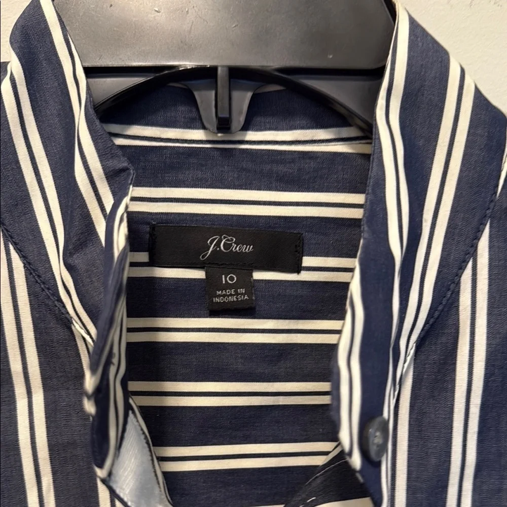 J. Crew Black and White Casual Button Down Shirt
